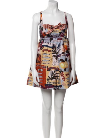 Christian Lacroix Printed Square Neckline Romper
