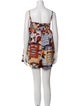 Christian Lacroix Printed Square Neckline Romper