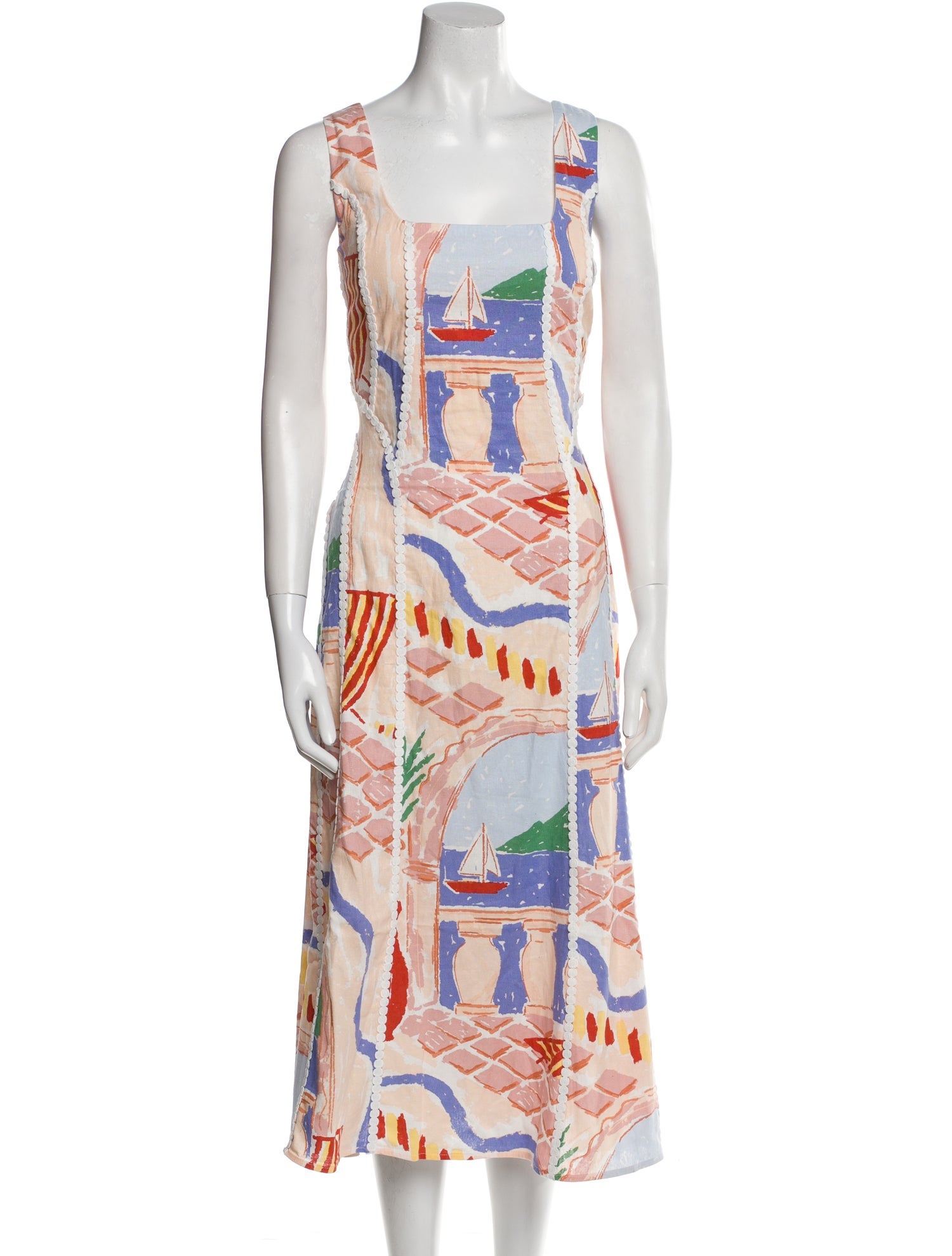 Christian Lacroix Linen Long Dress w/ Tags