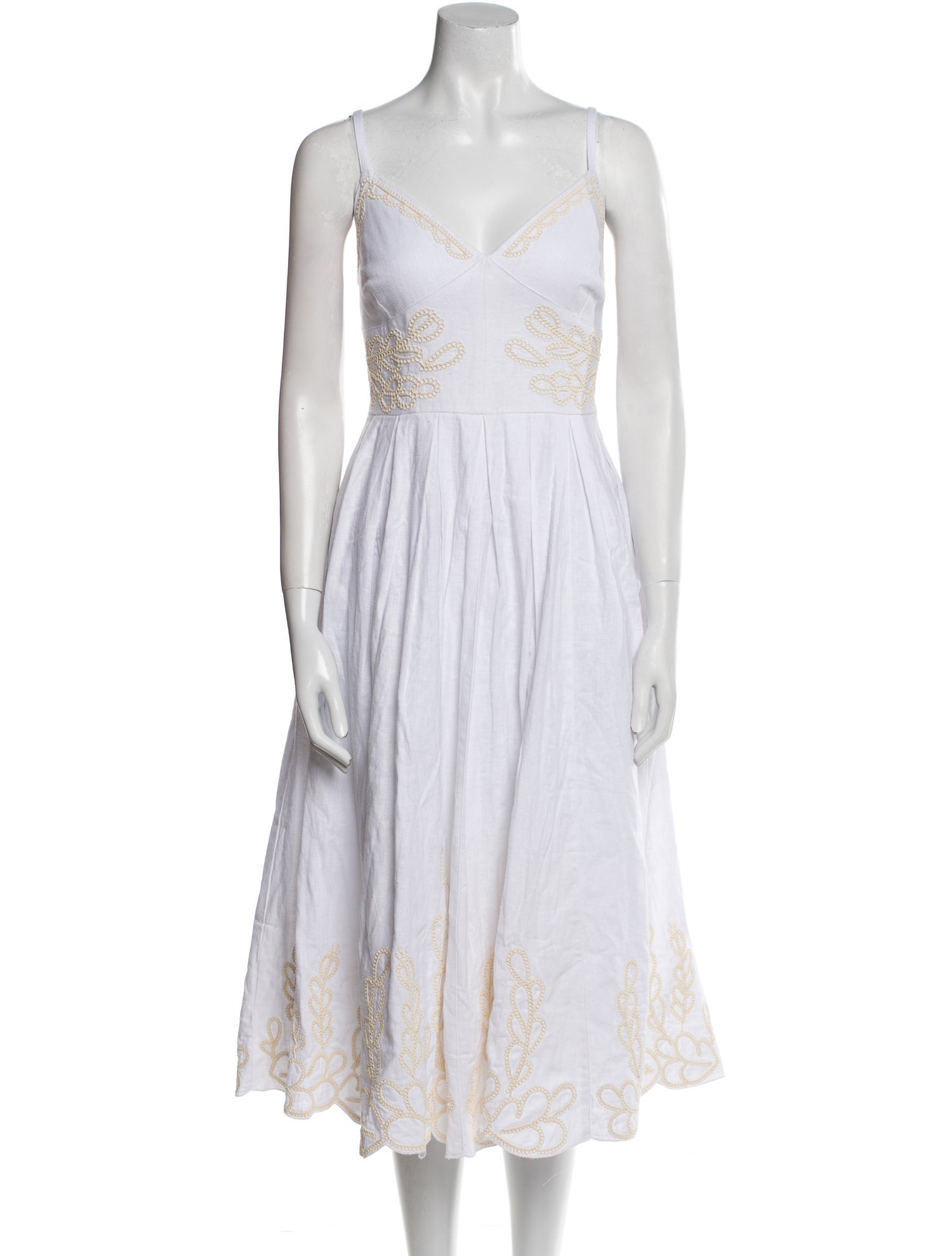 Christian Lacroix V-Neck Midi Length Dress