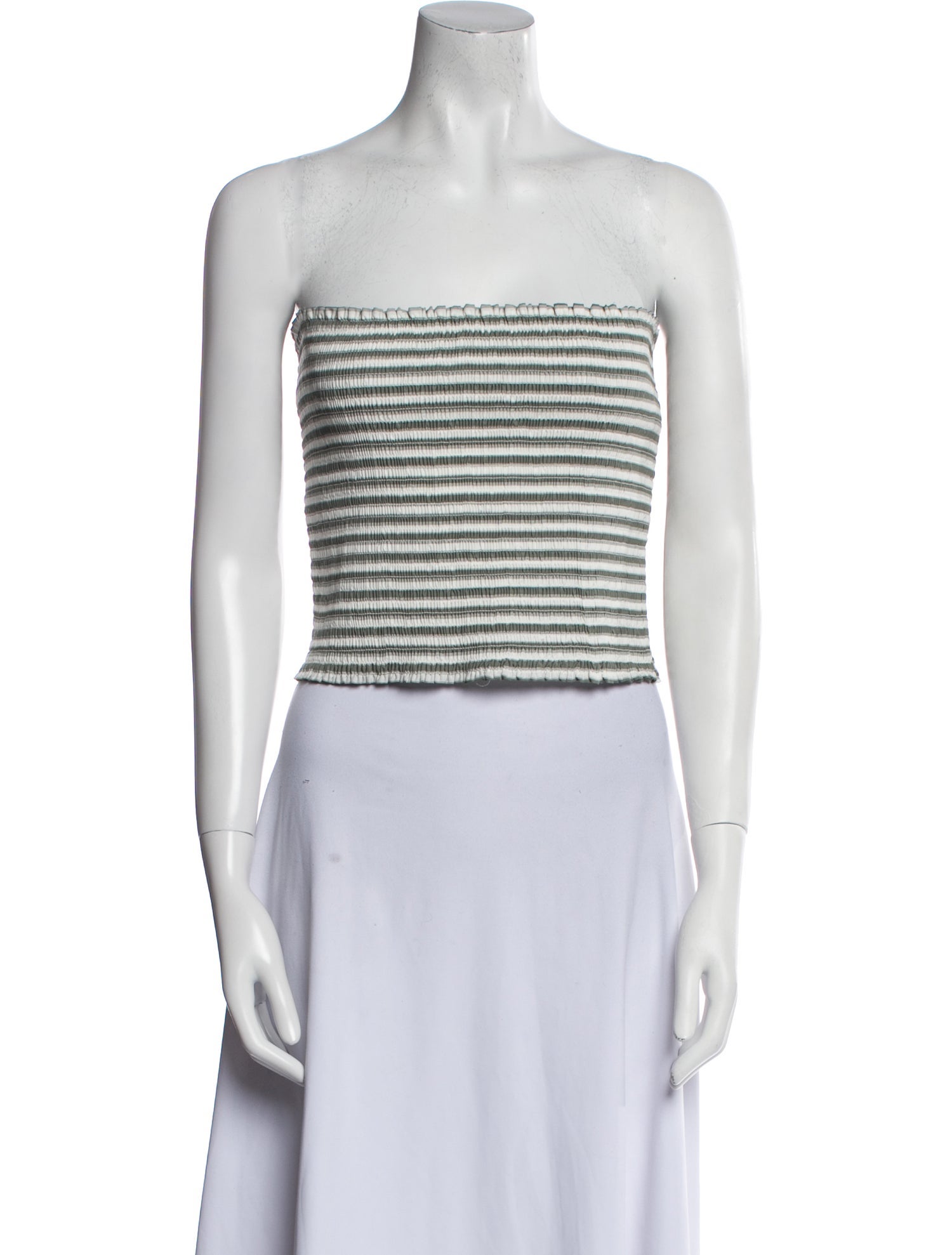 Christian Lacroix Striped Strapless Crop Top w/ Tags