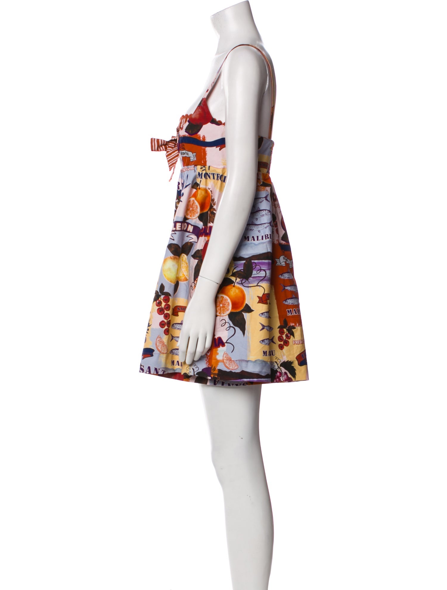 Christian Lacroix Printed Square Neckline Romper w/ Tags