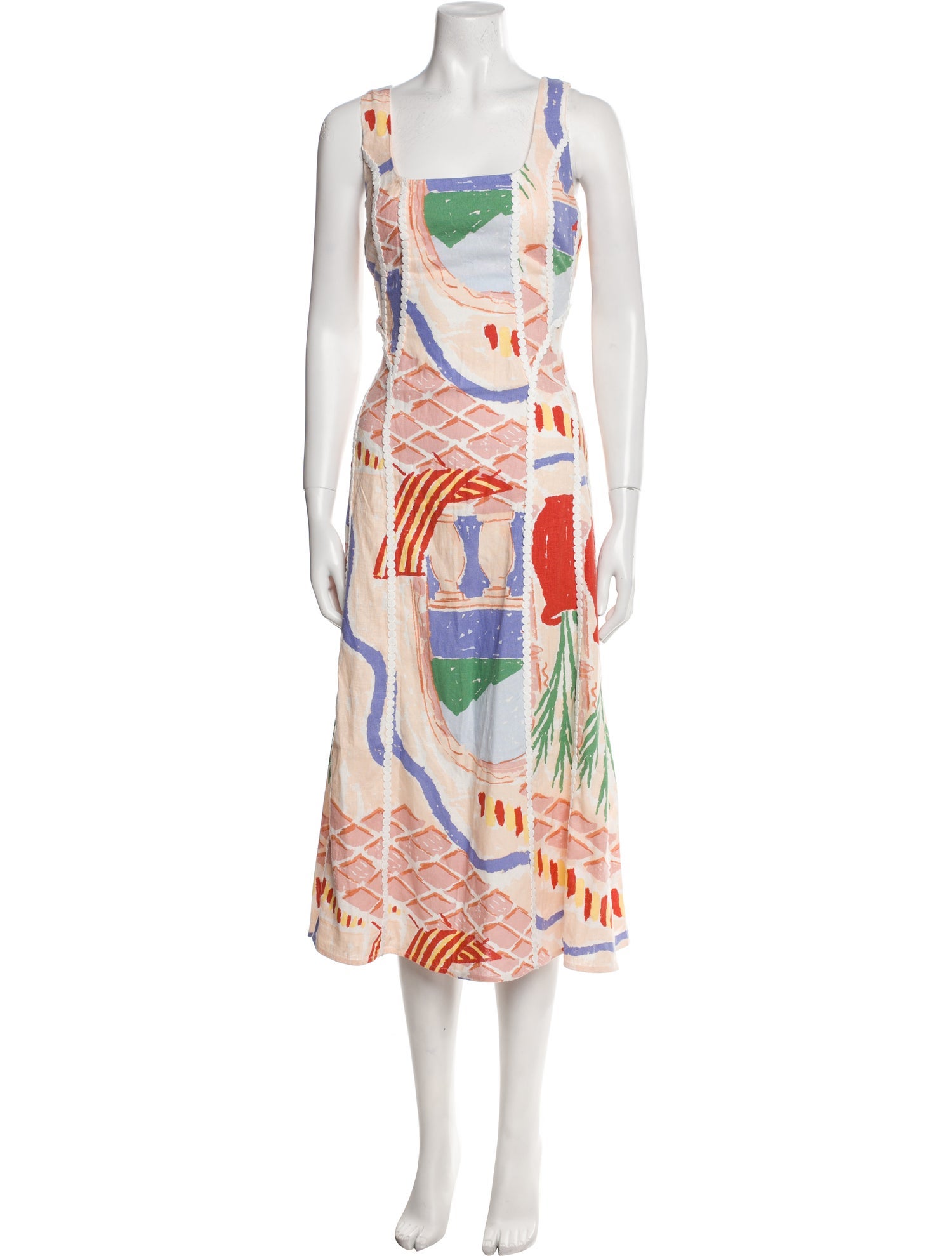 Christian Lacroix Printed Long Dress w/ Tags