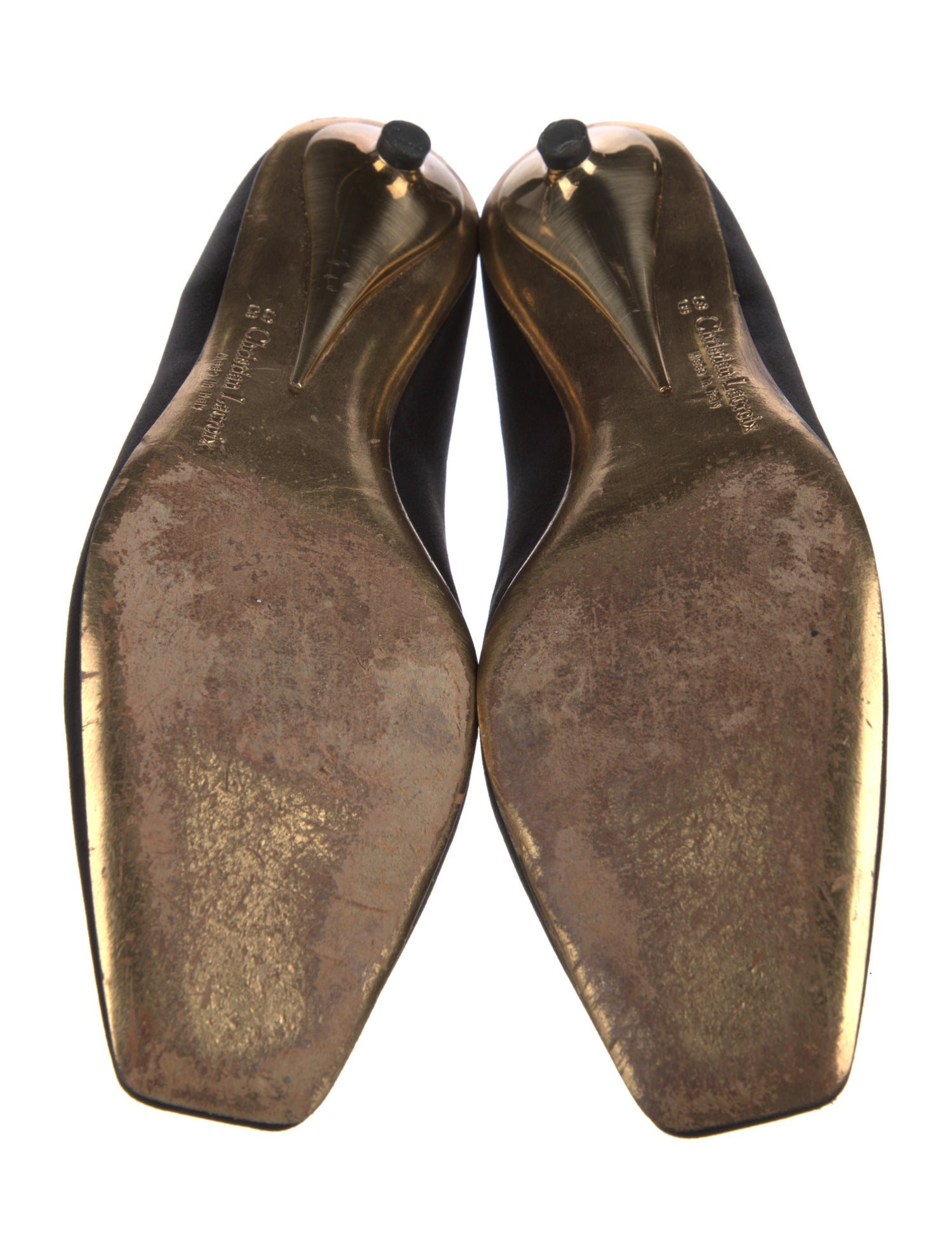 Christian Lacroix Satin Pumps