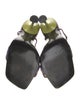 Christian Lacroix Leather Patterned Slingback Sandals