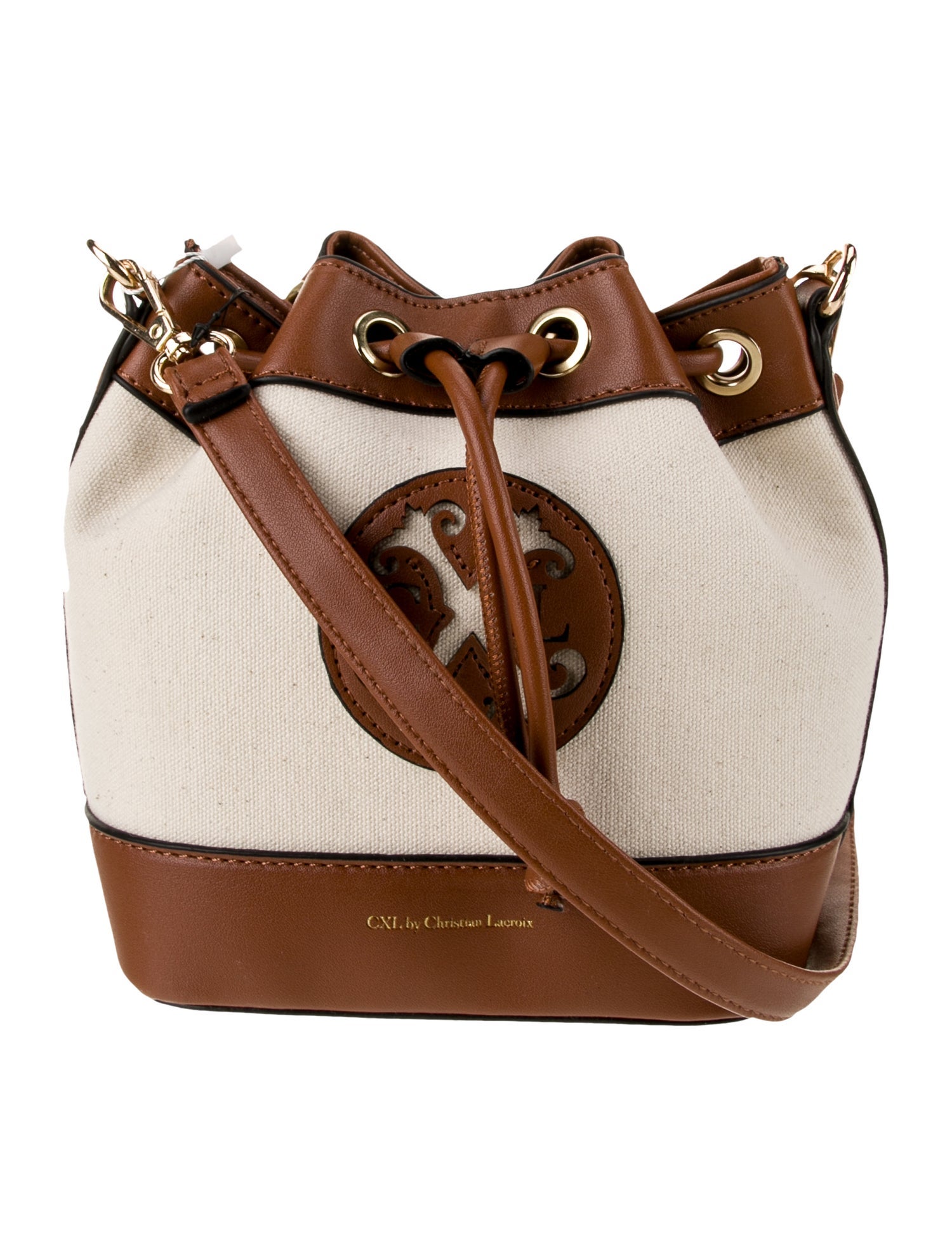 Christian Lacroix Canvas Bucket Bag