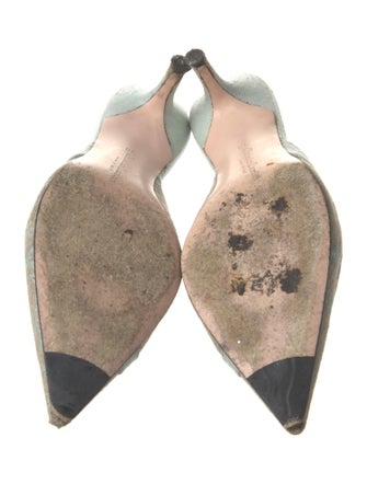 Christian Lacroix Canvas Floral Print Mules