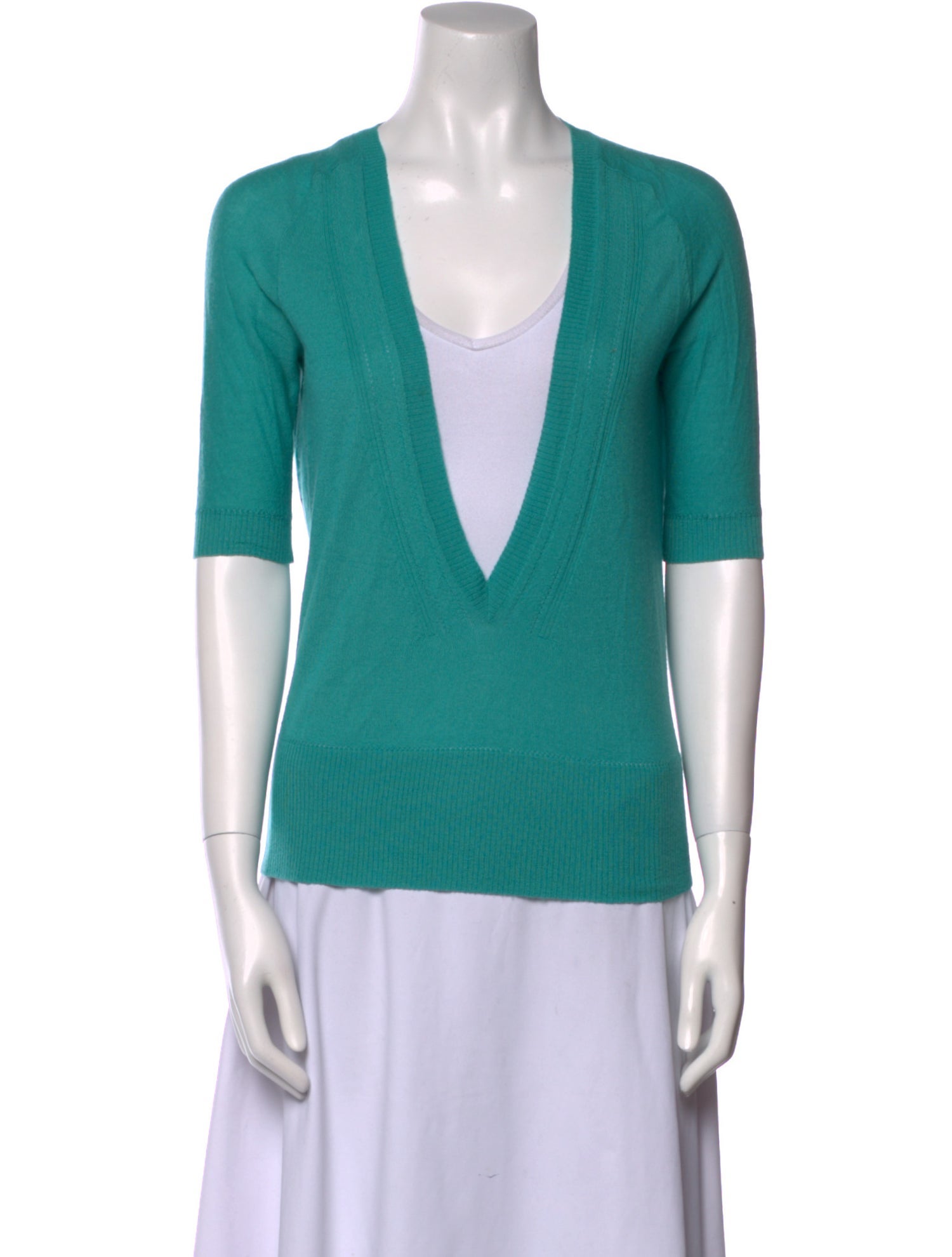 Christian Lacroix Plunge Neckline Sweater