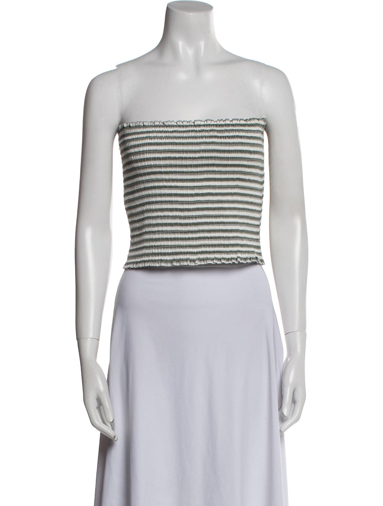 Christian Lacroix Striped Strapless Crop Top w/ Tags