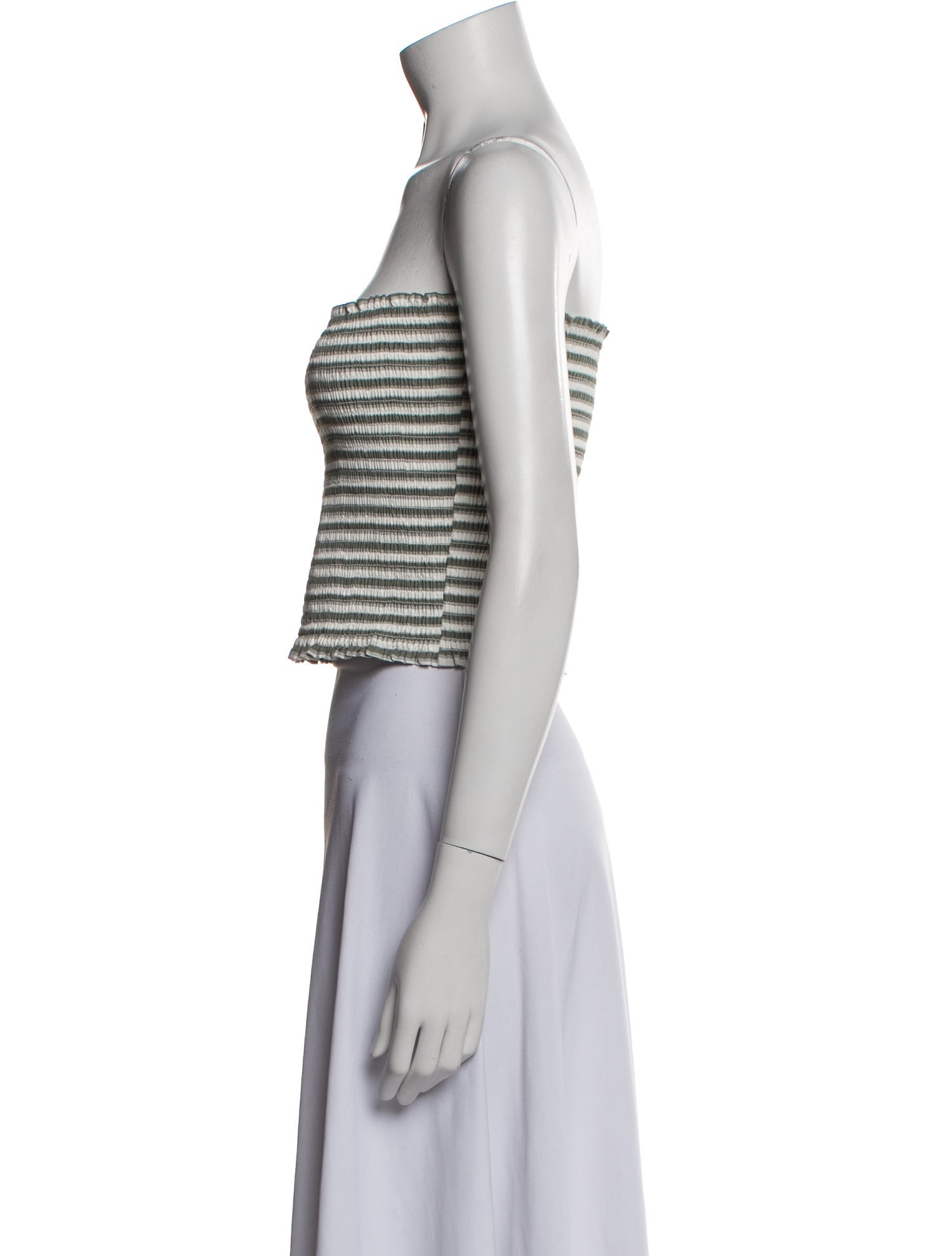 Christian Lacroix Striped Strapless Crop Top w/ Tags