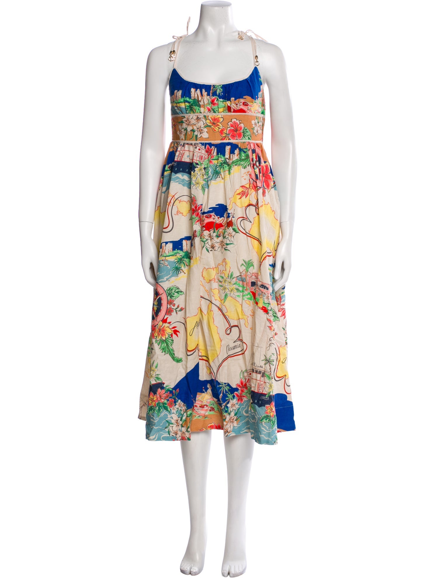 Christian Lacroix Floral Print Long Dress w/ Tags