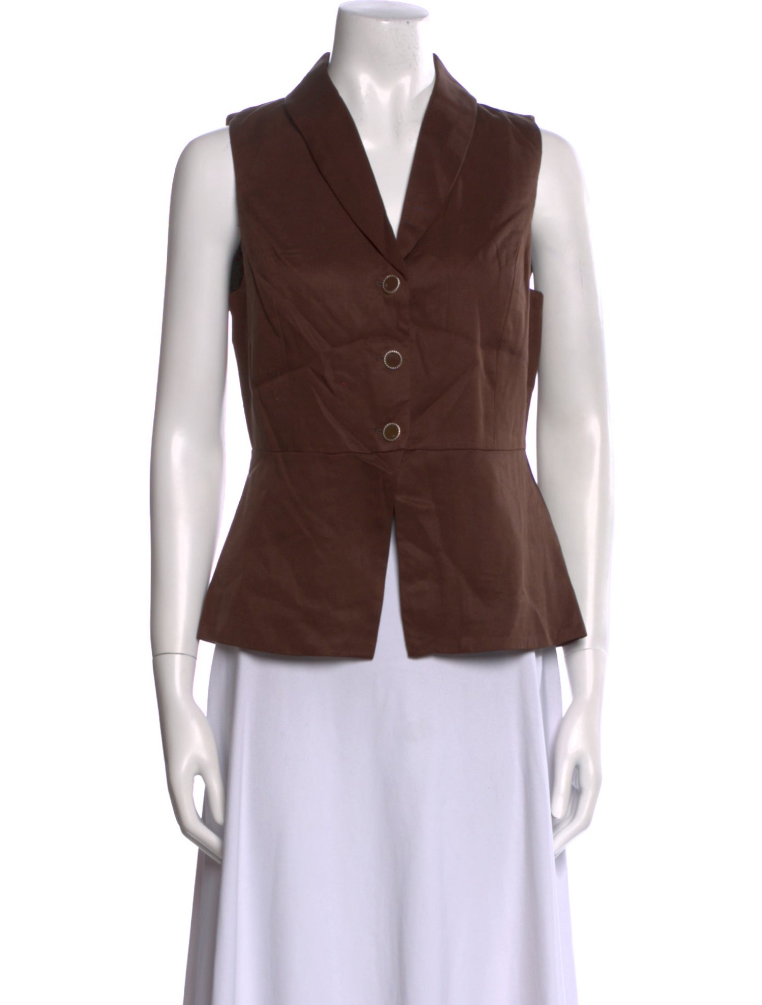 Christian Lacroix V-Neck Sleeveless Top