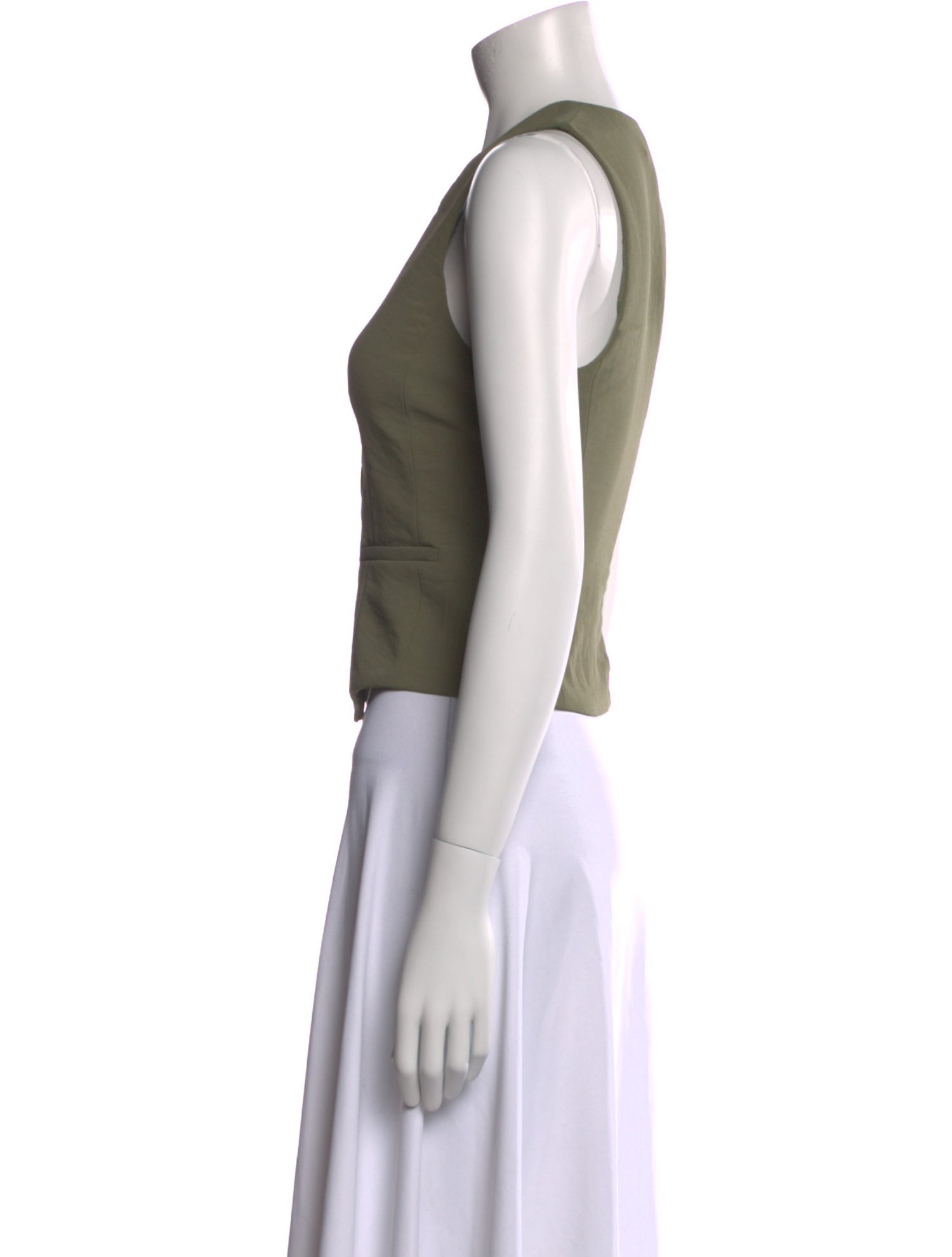 Christian Lacroix V-Neck Sleeveless Crop Top w/ Tags