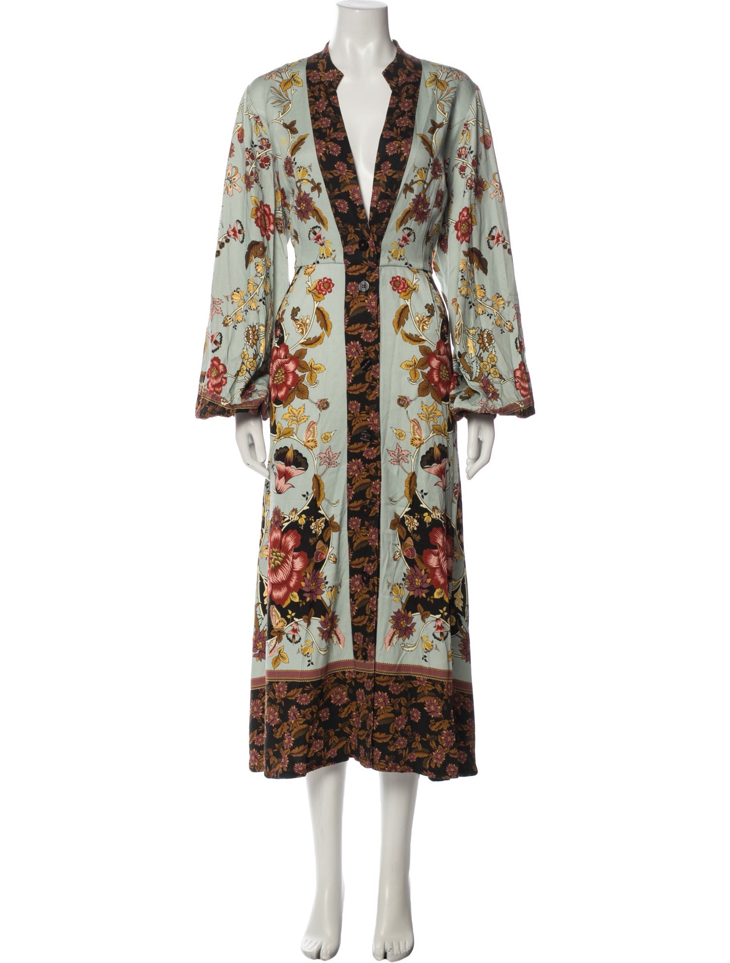 Christian Lacroix Floral Print Long Dress w/ Tags