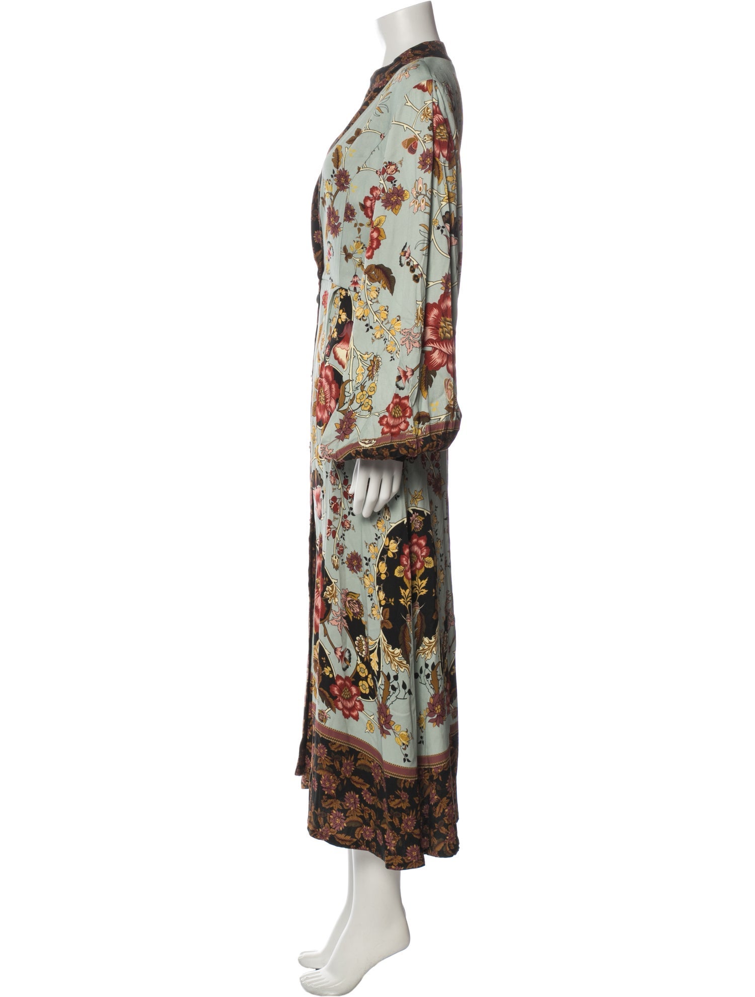 Christian Lacroix Floral Print Long Dress w/ Tags