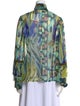 Christian Lacroix Silk Printed Button-Up Top