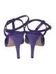 Christian Lacroix Suede Colorblock Pattern T-Strap Pumps
