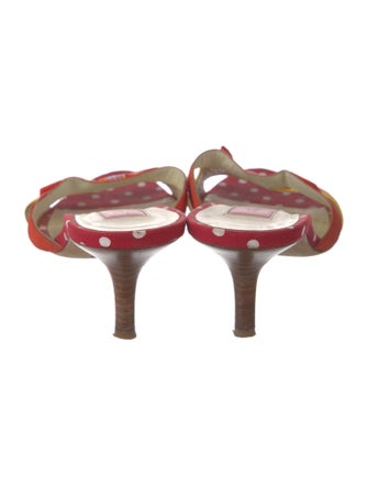 Christian Lacroix Canvas Colorblock Pattern Slides