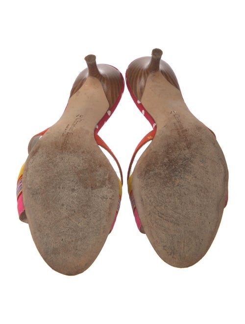 Christian Lacroix Canvas Colorblock Pattern Slides