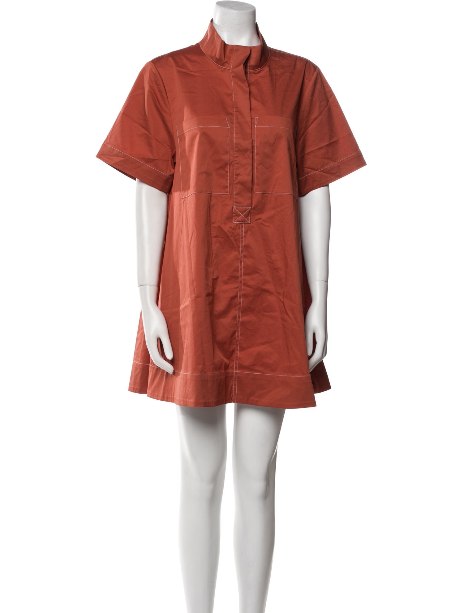 Christian Lacroix Mock Neck Mini Dress