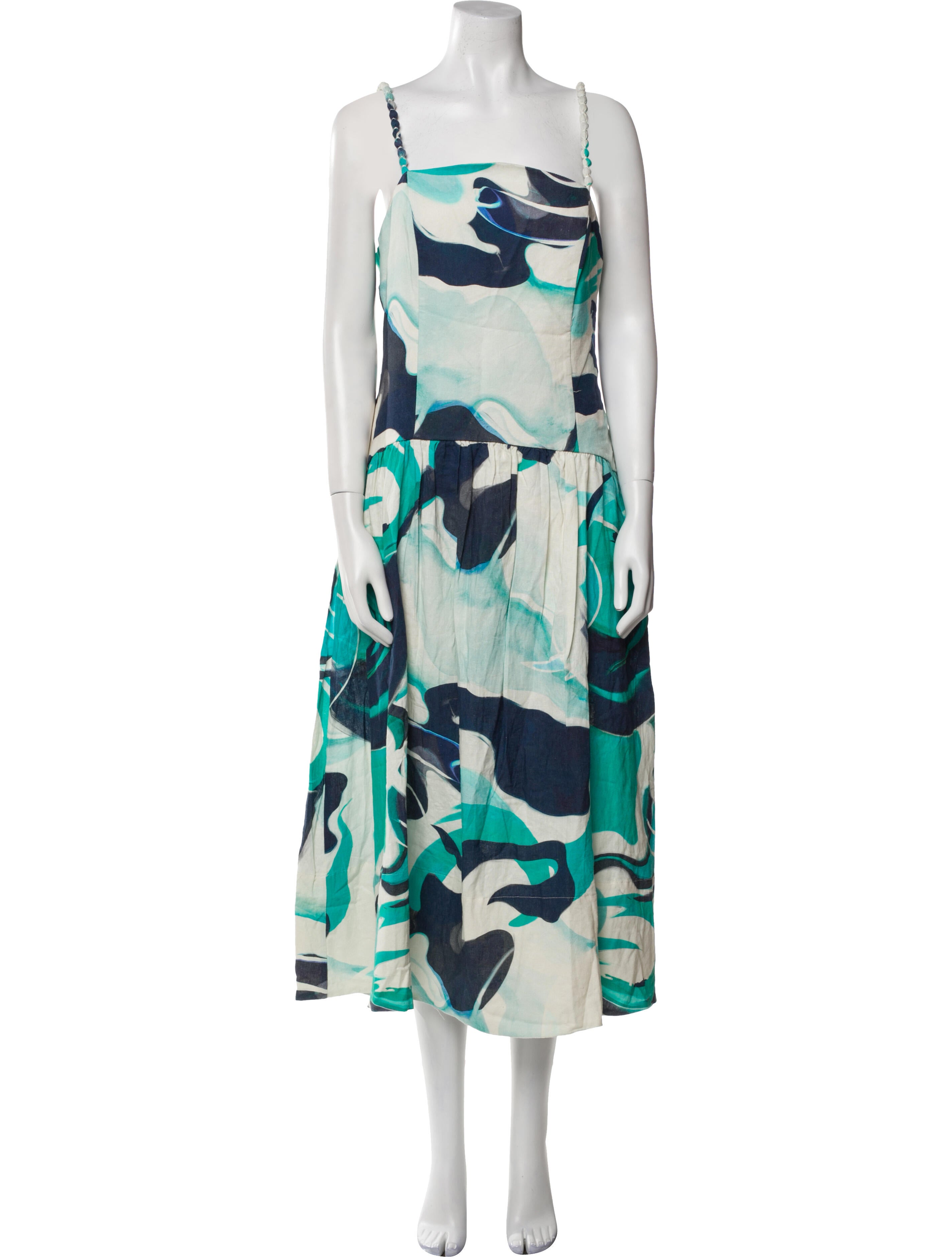 Christian Lacroix Linen Midi Length Dress w/ Tags