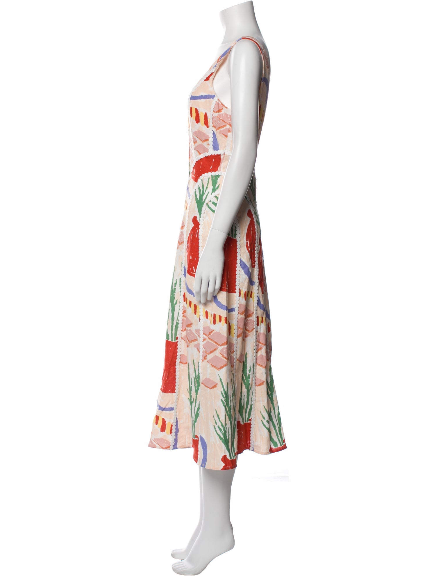 Christian Lacroix Printed Long Dress w/ Tags