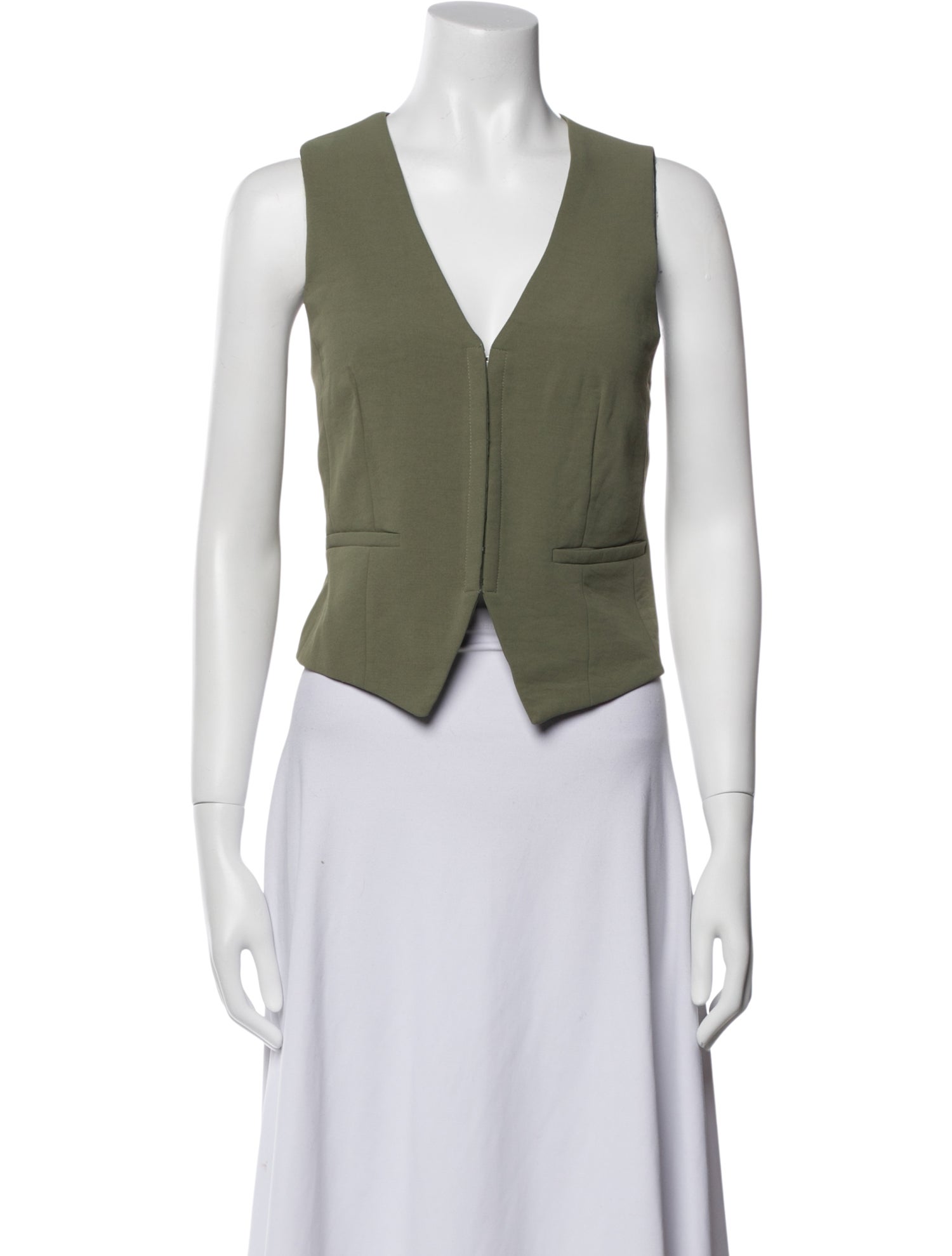 Christian Lacroix V-Neck Sleeveless Crop Top w/ Tags