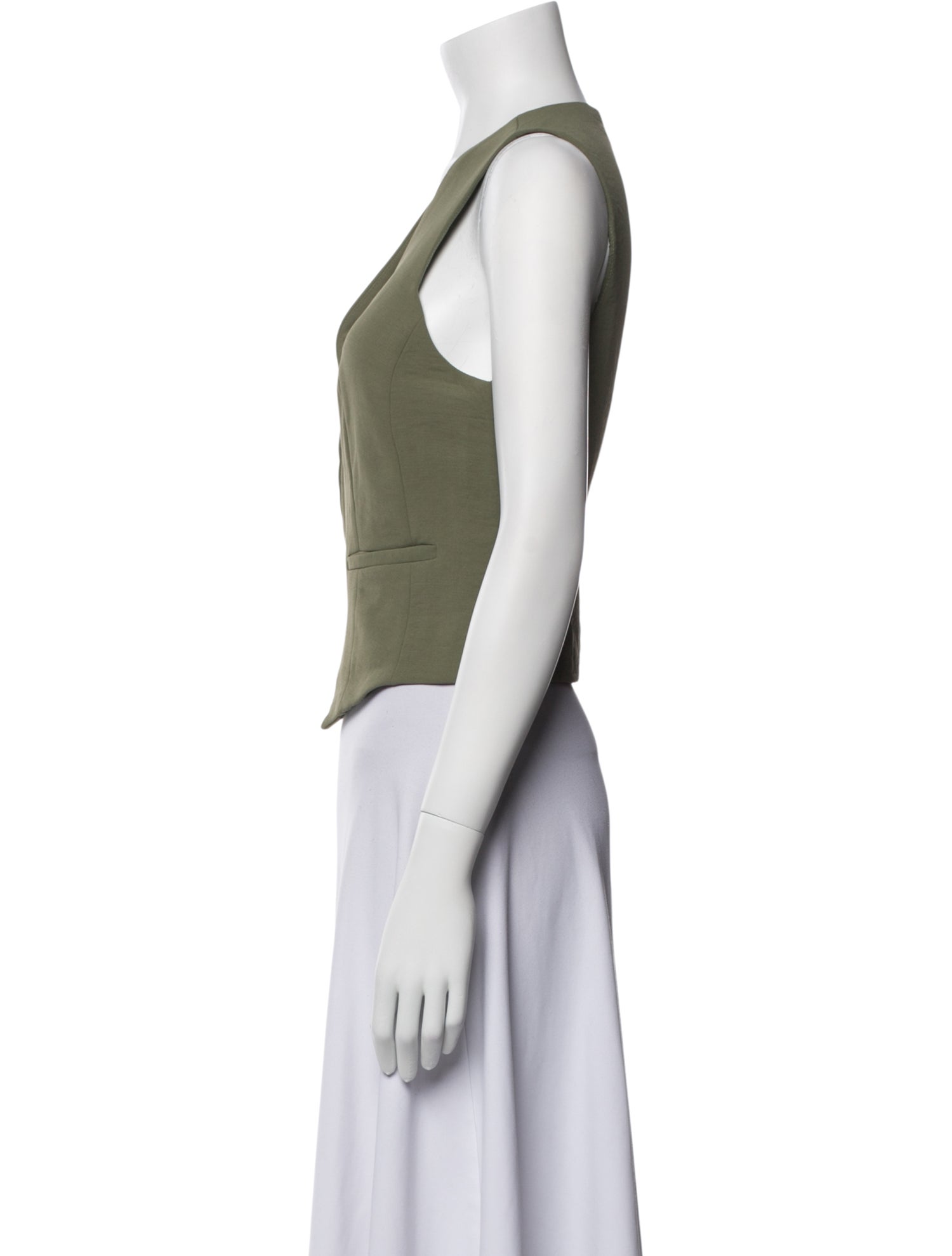 Christian Lacroix V-Neck Sleeveless Crop Top w/ Tags