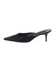 Christian Lacroix Suede Crystal Embellishments Mules