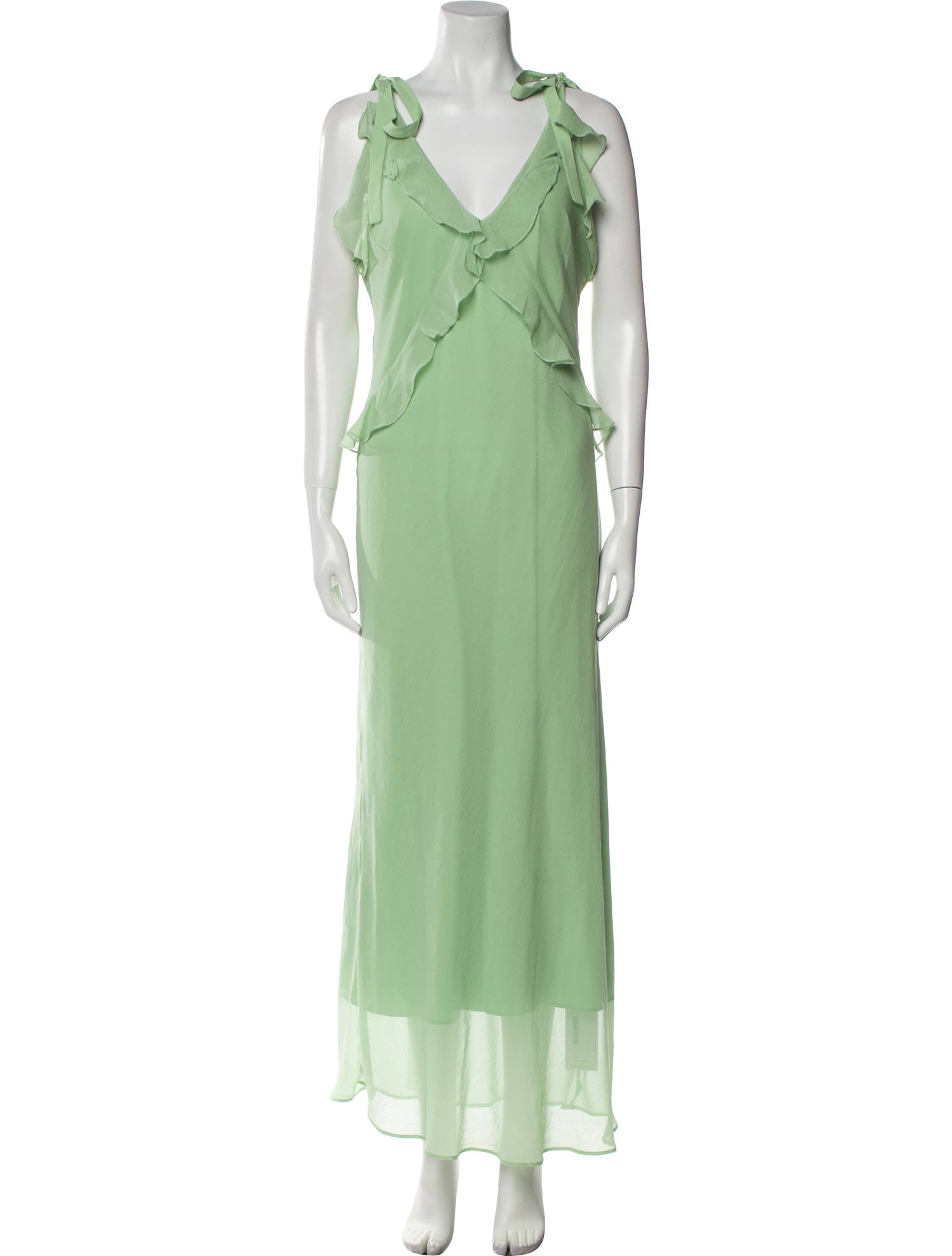 Christian Lacroix V-Neck Long Dress