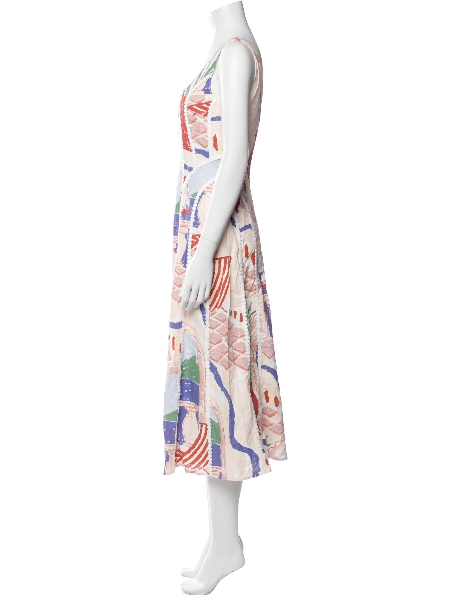 Christian Lacroix Printed Midi Length Dress w/ Tags