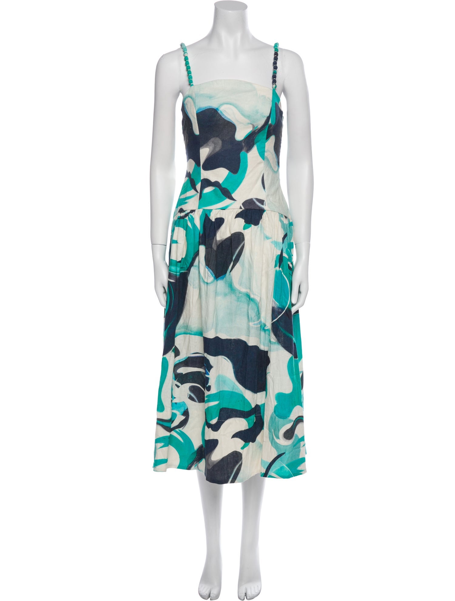 Christian Lacroix Floral Print Midi Length Dress