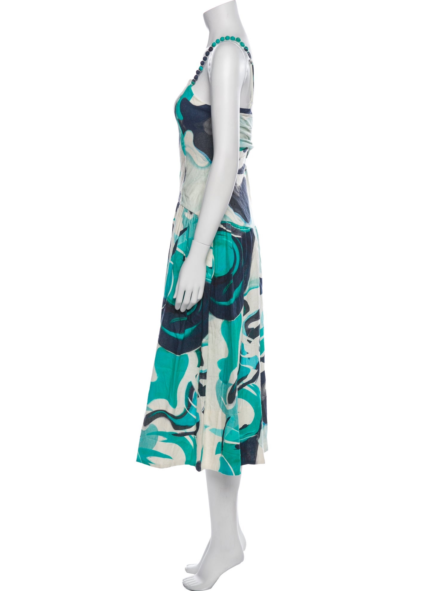 Christian Lacroix Floral Print Midi Length Dress