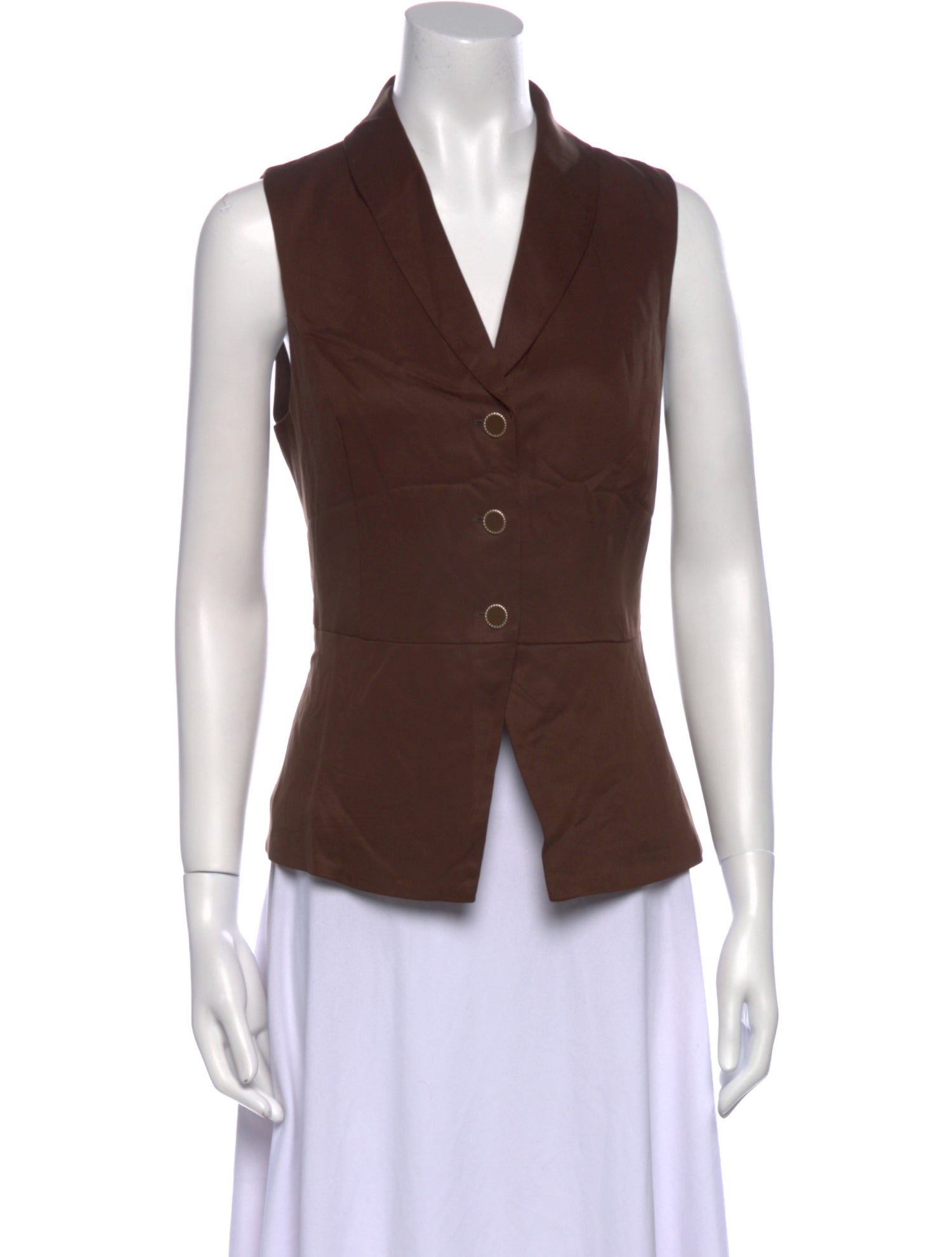 Christian Lacroix V-Neck Sleeveless Top