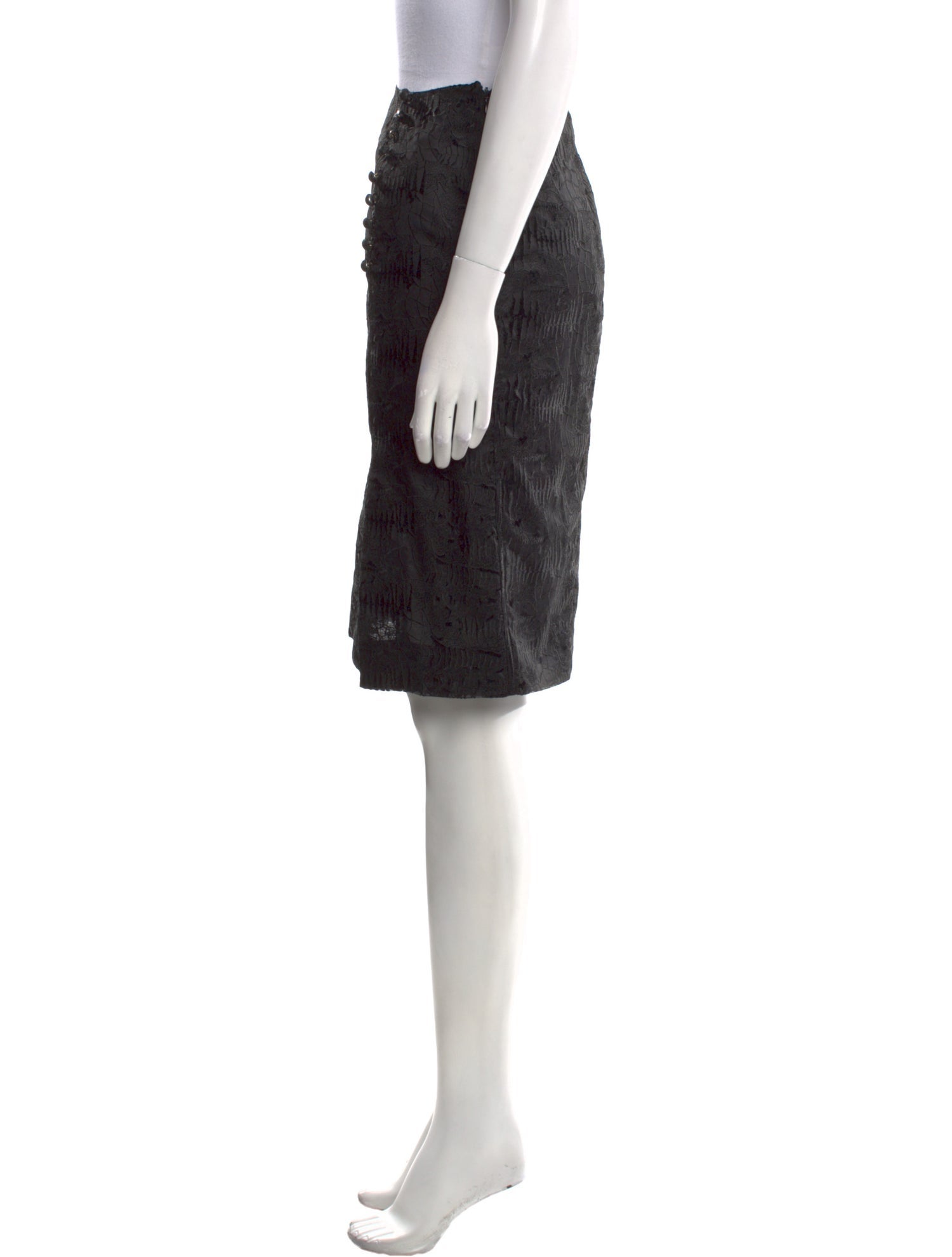 Christian Lacroix Silk Knee-Length Skirt