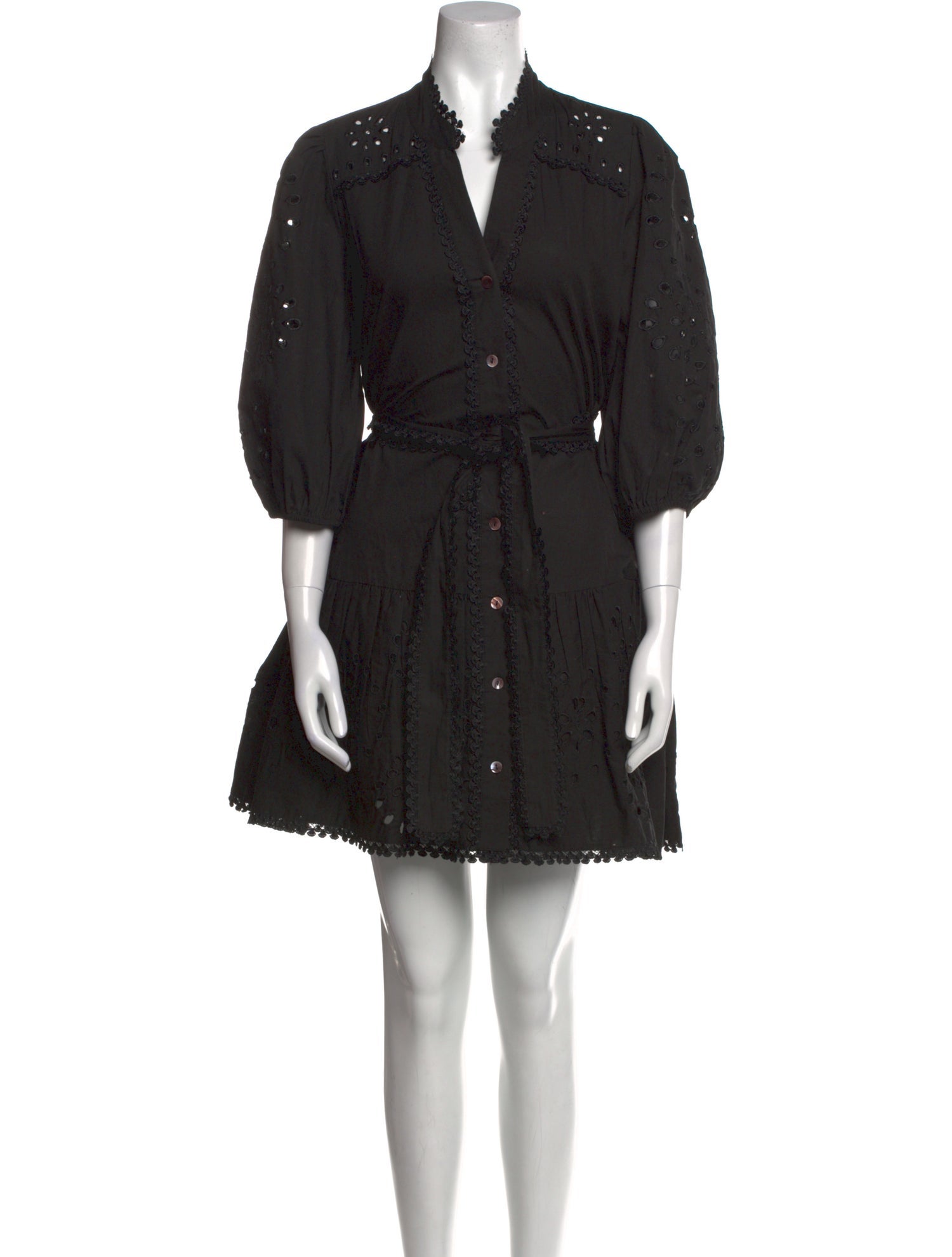 Christian Lacroix V-Neck Mini Dress