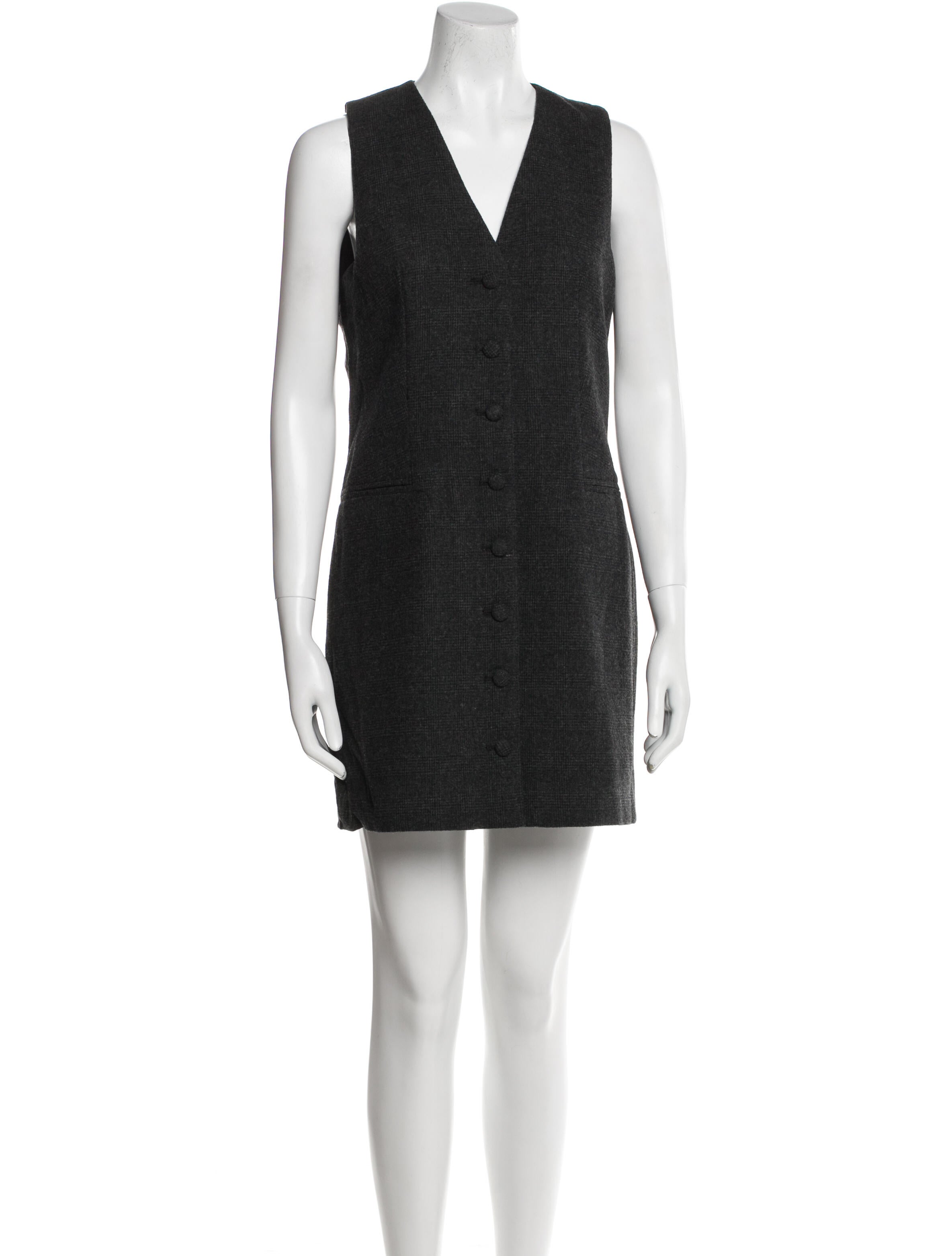 Christian Lacroix V-Neck Mini Dress