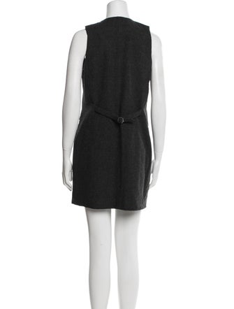 Christian Lacroix V-Neck Mini Dress