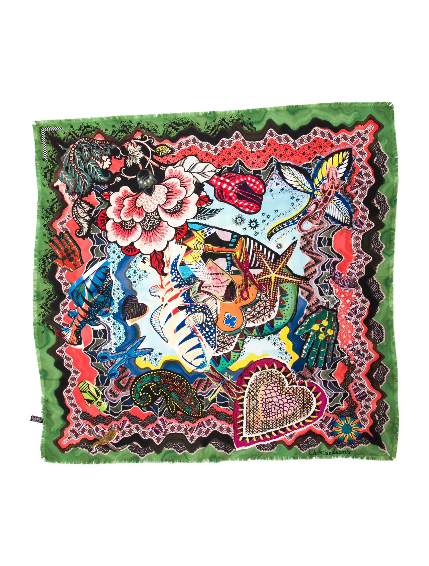 Christian Lacroix Silk Printed Scarf