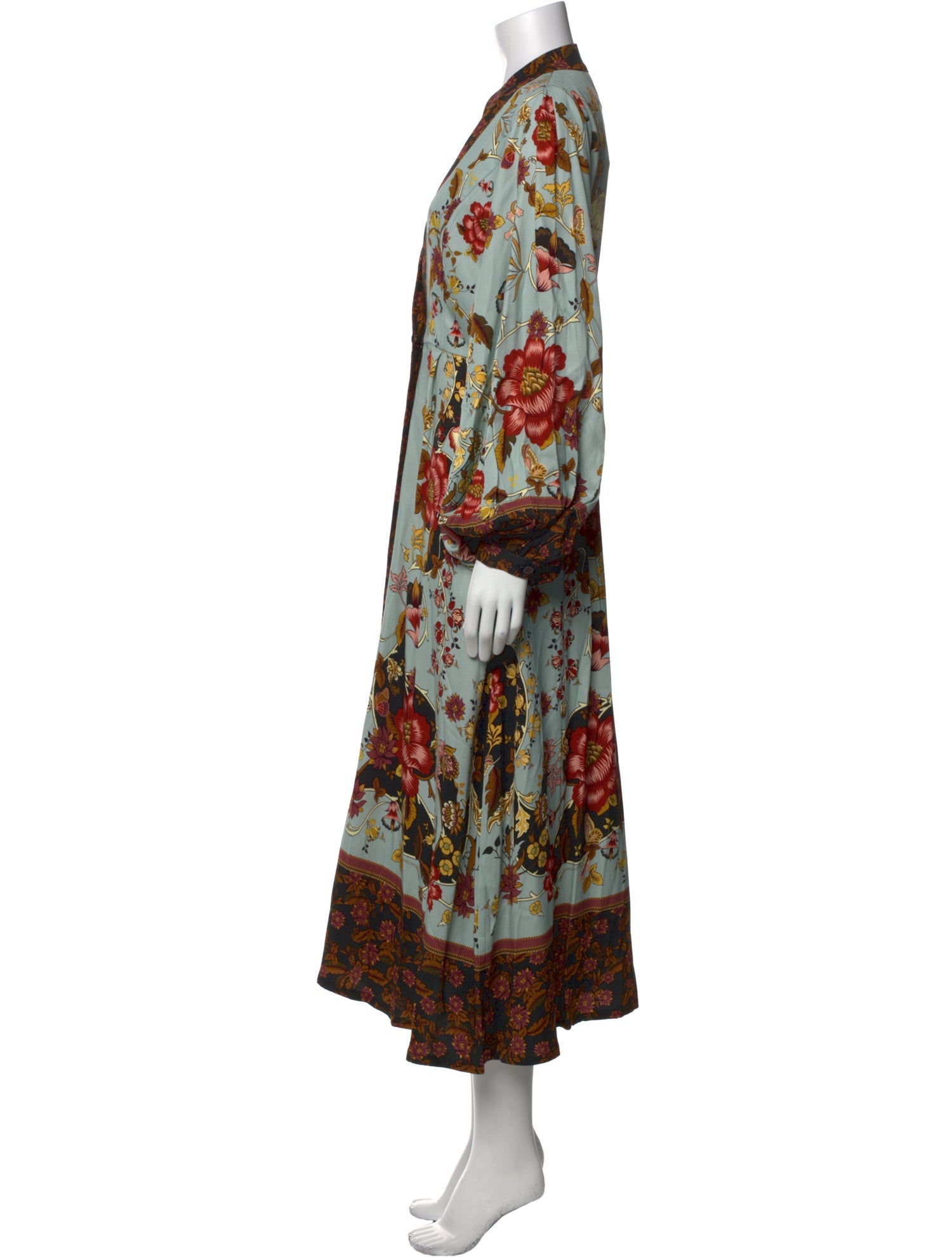 Christian Lacroix Floral Print Long Dress