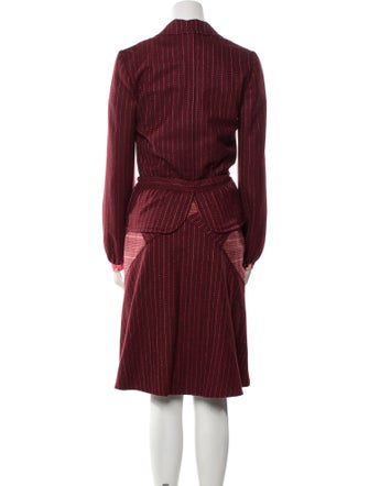 Christian Lacroix Wool Printed Skirt Suit