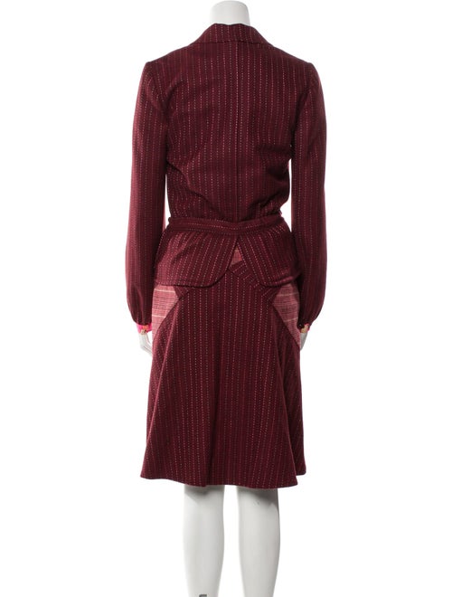 Christian Lacroix Wool Printed Skirt Suit