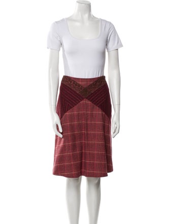 Christian Lacroix Wool Printed Skirt Suit