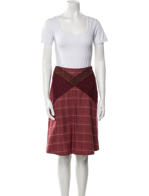 Christian Lacroix Wool Printed Skirt Suit