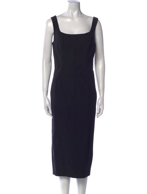 Christian Lacroix Square Neckline Midi Length Dress