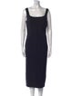 Christian Lacroix Square Neckline Midi Length Dress