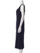 Christian Lacroix Square Neckline Midi Length Dress