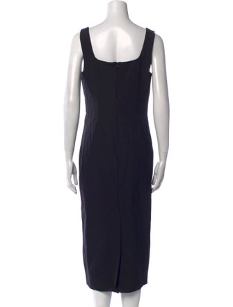 Christian Lacroix Square Neckline Midi Length Dress