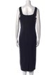 Christian Lacroix Square Neckline Midi Length Dress