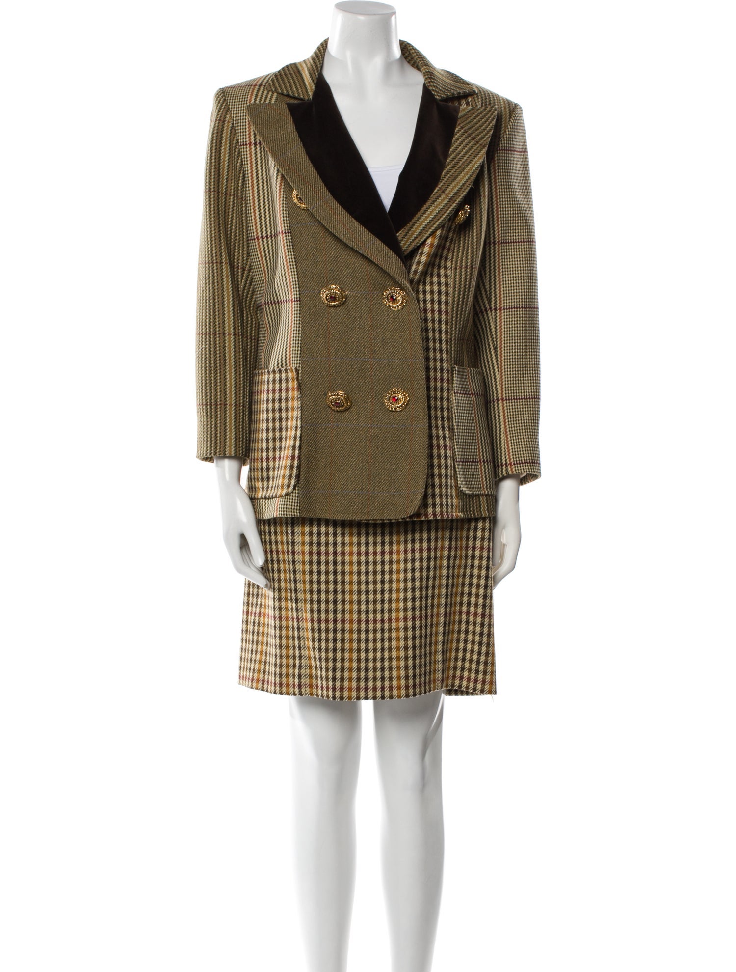 Christian Lacroix Vintage 1990's Skirt Suit